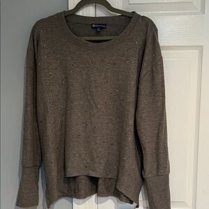 Democracy Textured Brown Knit Top